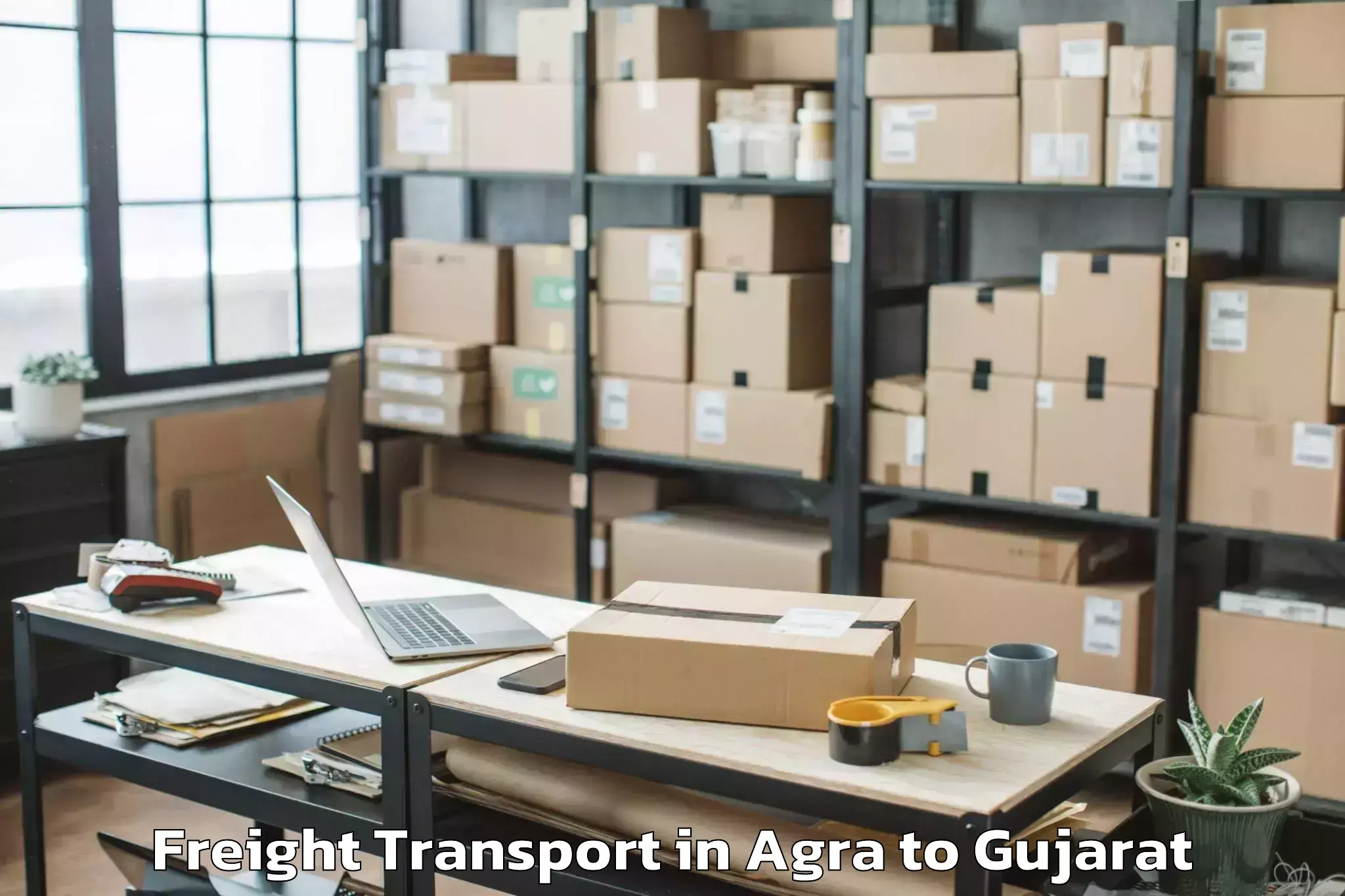 Discover Agra to Mangrol Freight Transport